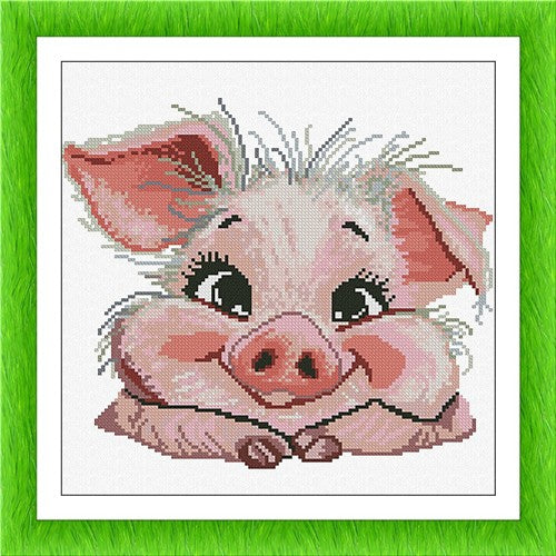 Portrait Of Courtyard: Piglet - Alessandra Adelaide Needleworks