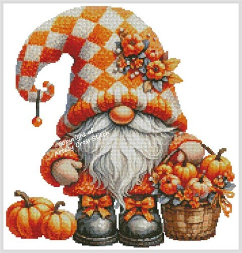 Autumn Gnome 4 - Artecy Cross Stitch