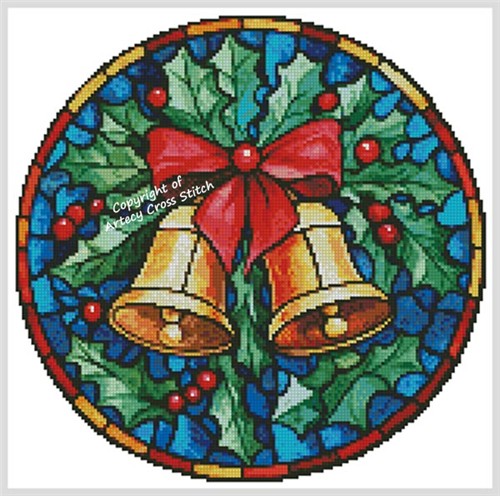 Stained Glass Bells - Artecy Cross Stitch