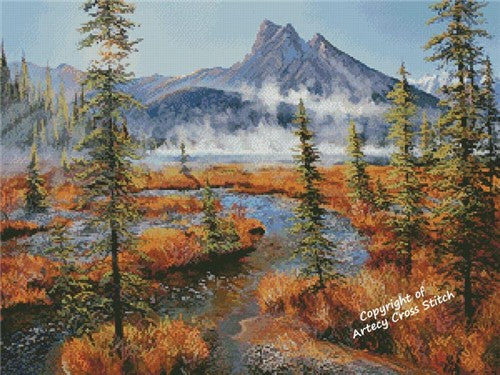 Emerald Lake Mists - Artecy Cross Stitch