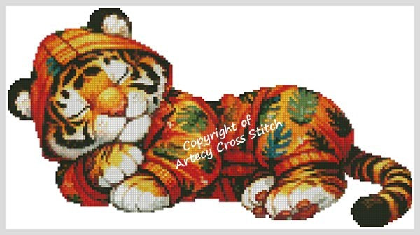 Sleepy Tiger - Artecy Cross Stitch