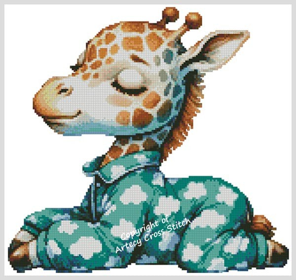Sleepy Giraffe - Artecy Cross Stitch