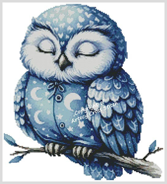 Sleepy Owl - Artecy Cross Stitch