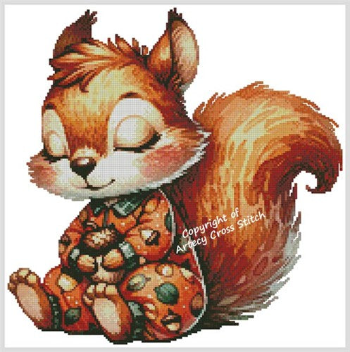 Sleepy Squirrel - Artecy Cross Stitch