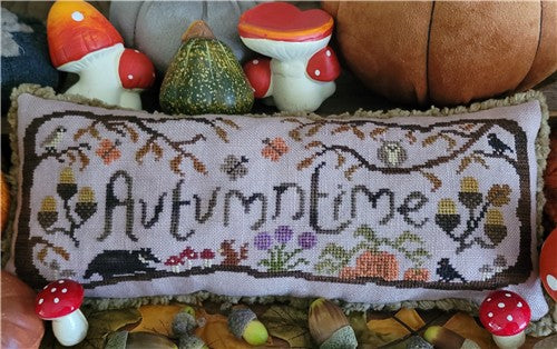 Autumntime Cushion - Crowsfeetstitching