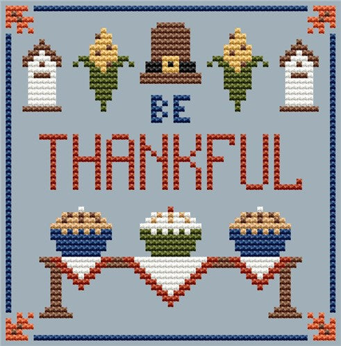 Be Thankful - Cute Embroidery by Kate