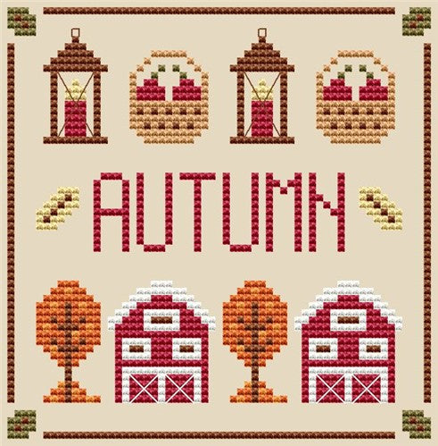 Autumn - Cute Embroidery by Kate