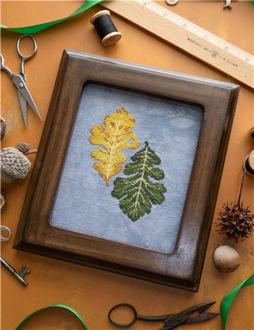 Burr Oak Leaves - StitchSprout Cross Stitch