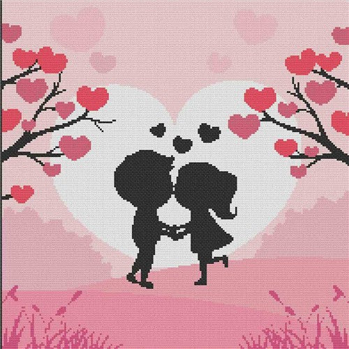 Silhouette Kiss - Stitch Wit