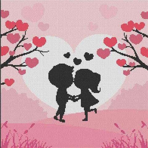 Silhouette Kiss - Stitch Wit
