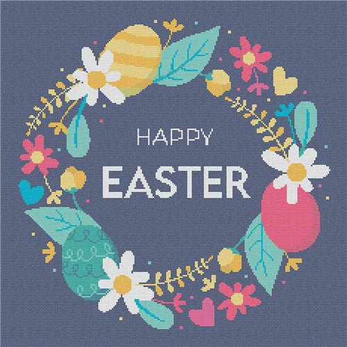 Easter Wreath - Stitch Wit