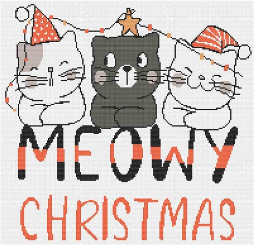 Meowy Christmas - Stitch Wit