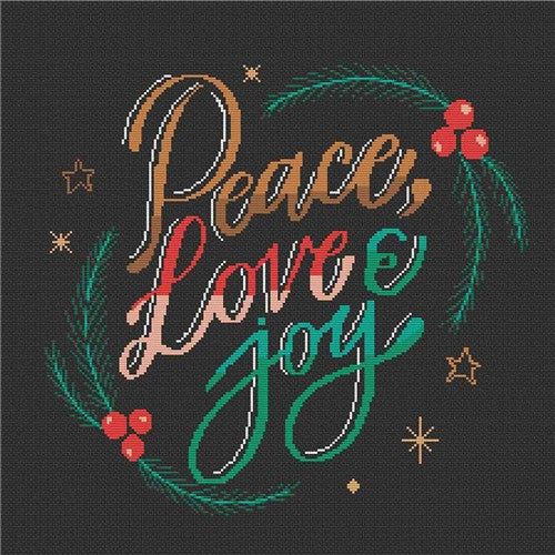Peace Love Joy - Stitch Wit