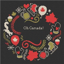 Canada Day Wreath - Stitch Wit
