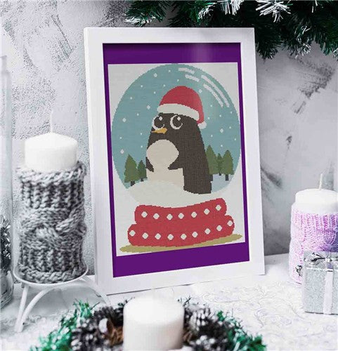 Joyful Penguin - Stitch Wit