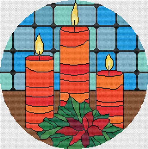 Christmas Candles - Stitch Wit