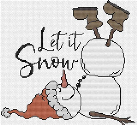 Lazy Snowman - Stitch Wit