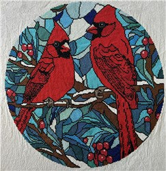 Stained Glass Cardinals - Stitch Wit