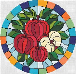 Stained Glass Apples - Stitch Wit
