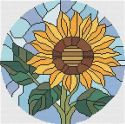 Stained Glass Sunflower - Stitch Wit