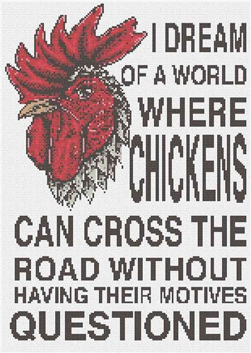Chickens Crossing Roads - Stitch Wit