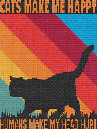 Cats Make Me Happy - Stitch Wit