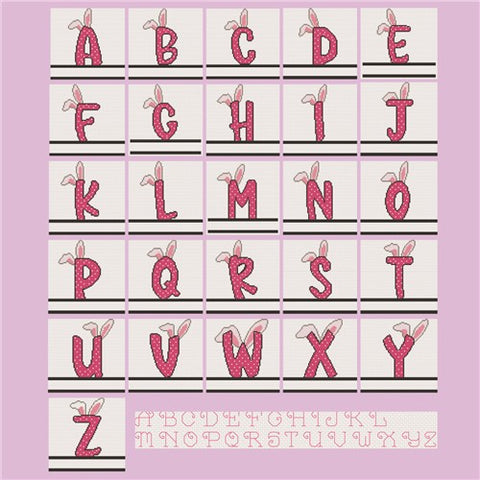 Bunny Monograms - Stitch Wit