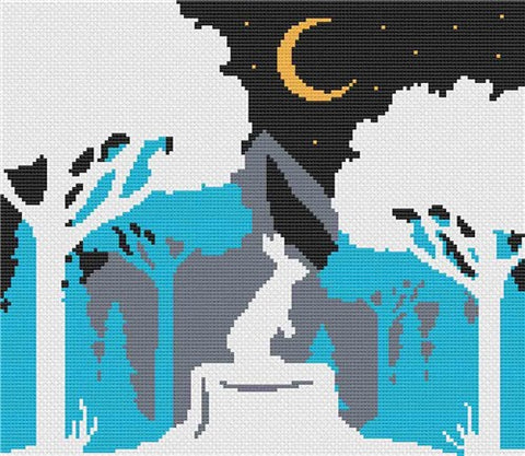 Rabbit At Night - Stitch Wit