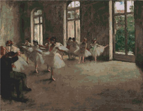 The Ballet Rehearsal By Edgar Degas - Art of Stitch, The