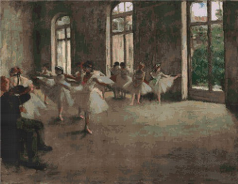 The Ballet Rehearsal By Edgar Degas - Art of Stitch, The