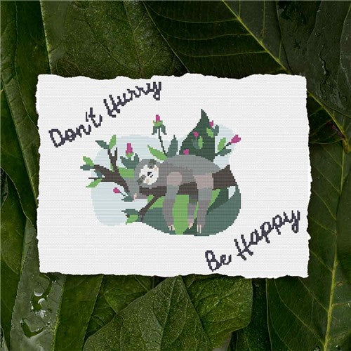 Happy Sloth - Stitch Wit