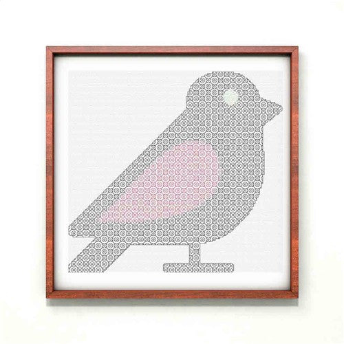 Blackwork Bird - Stitch Wit