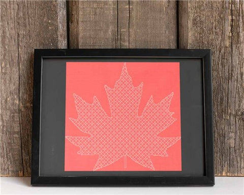 Blackwork Maple Leaf - Stitch Wit