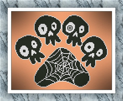 Halloween Footprint - Alessandra Adelaide Needleworks
