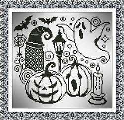 Halloween Black And White - Alessandra Adelaide Needleworks