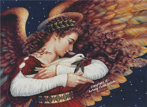 The Angel And The Dove (Large) - Artecy Cross Stitch