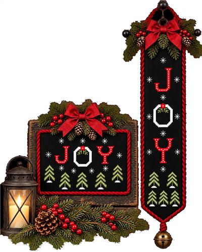 Decking The Halls I: Joy - Plum Pudding NeedleArt