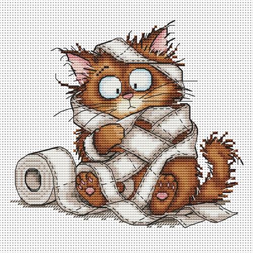 Toilet Paper Trouble - OHCrossStitch