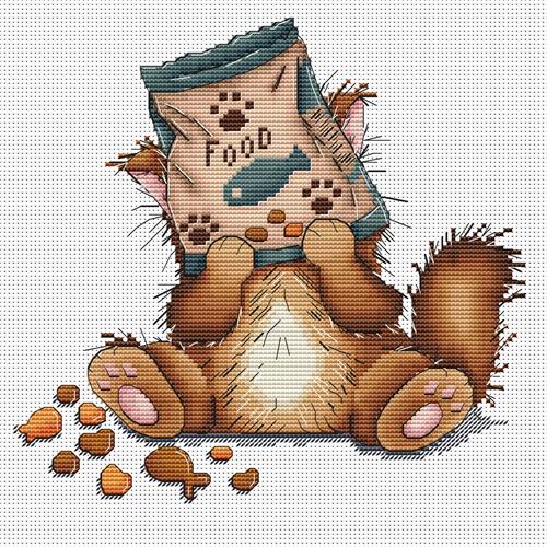 Cat Food Thief - OHCrossStitch