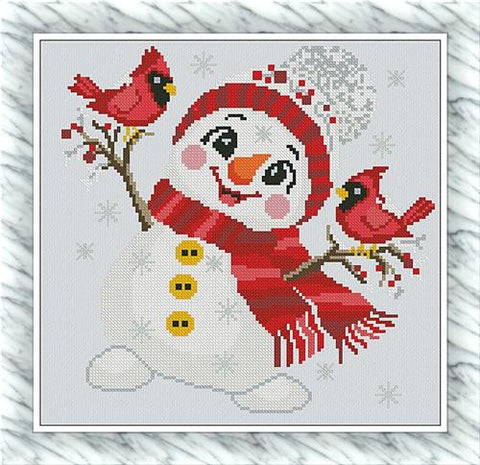 Smiling Snowman - Alessandra Adelaide Needleworks