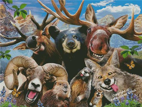 Rocky Mountain Selfie (Large) - Artecy Cross Stitch