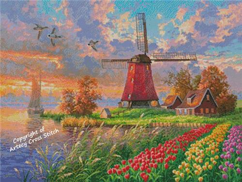 Tulip Farm - Artecy Cross Stitch