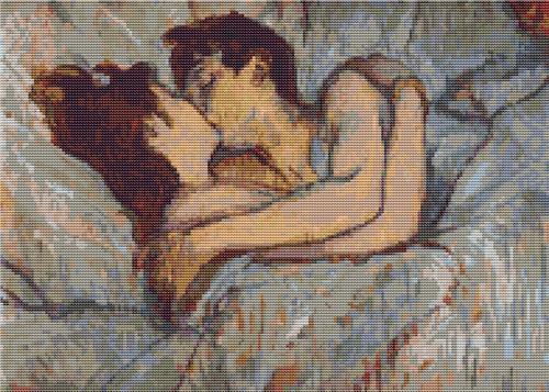In Bed, The Kiss - Art of Stitch, The
