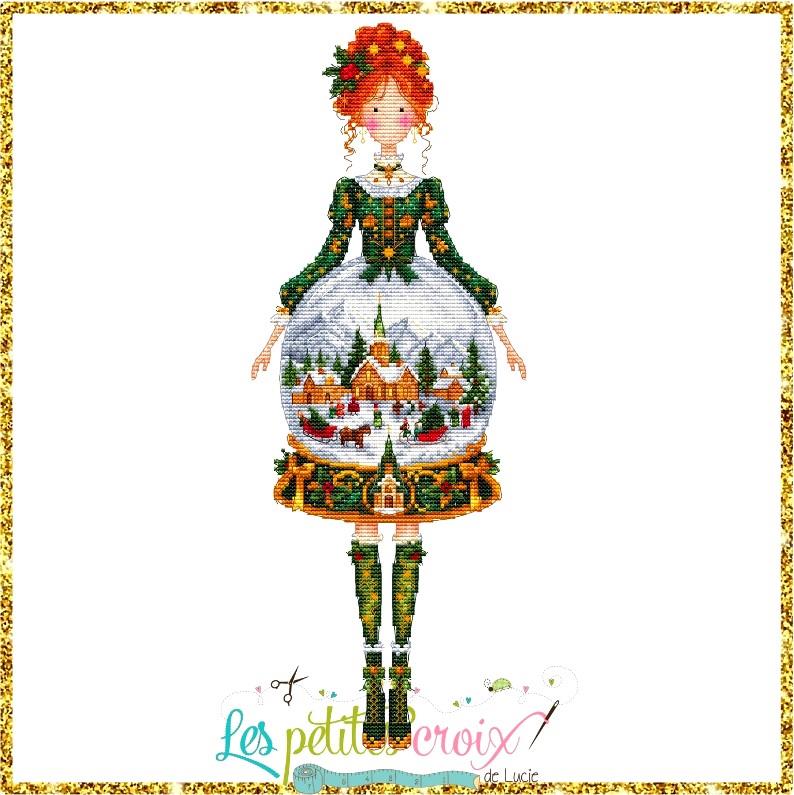 Christmas Snow Globe Girl - Les Petites Croix De Lucie