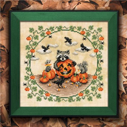 Pumpkin Party - Lola Crow Cross Stitch