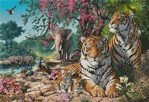 Tiger Sanctuary (Large) - Artecy Cross Stitch