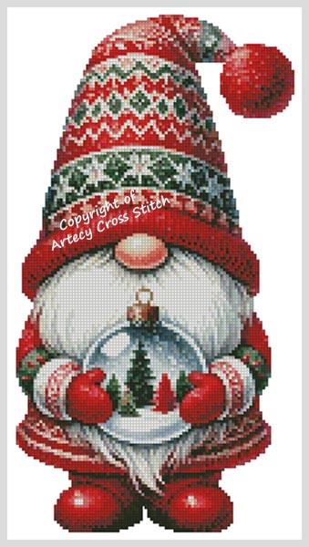 Christmas Gnome 3 - Artecy Cross Stitch