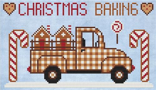 Christmas Baking - Cute Embroidery by Kate