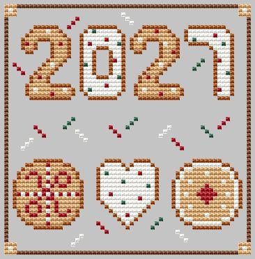 Christmas Cookies - Cute Embroidery by Kate