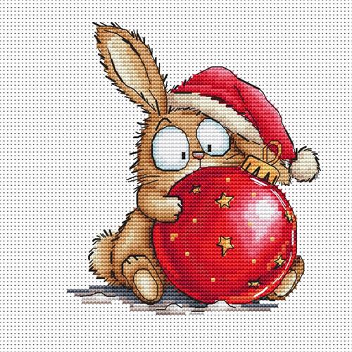 Christmas Bunny - OHCrossStitch